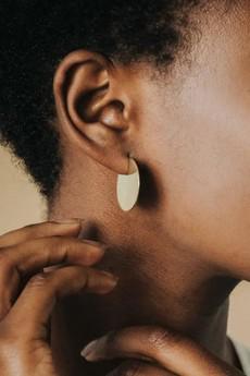 Earring Oshana Brass via Jyoti - Fair Works