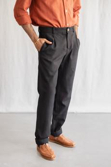 Organic cotton pants Harinder Black via Jyoti - Fair Works