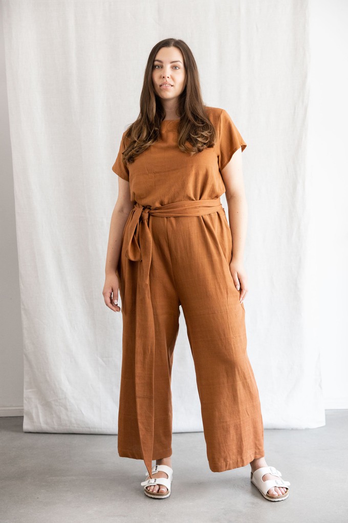 Cotton Jumpsuit Nirav Hazelnut from Jyoti - Fair Works