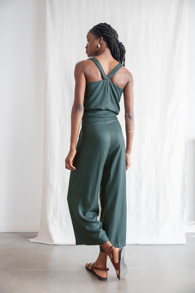 Modal jumpsuit Suvan forest green from Jyoti - Fair Works