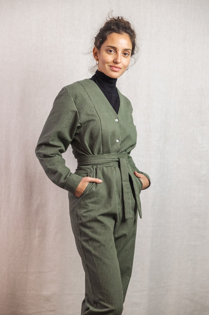 Organic Cotton Jumpsuit Keerthi Laurel from Jyoti - Fair Works