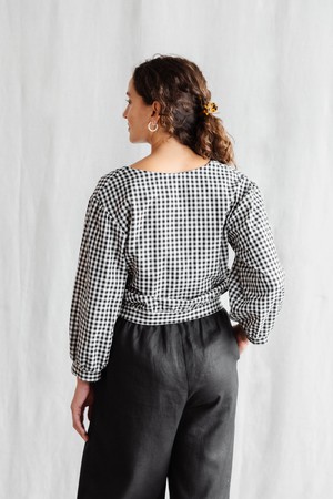 Organic Cotton Blouse Sahay Checked from Jyoti - Fair Works