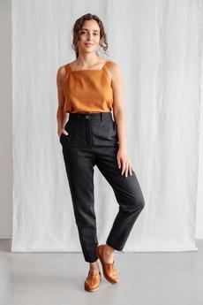 Organic Cotton Pants Suhrut Black via Jyoti - Fair Works