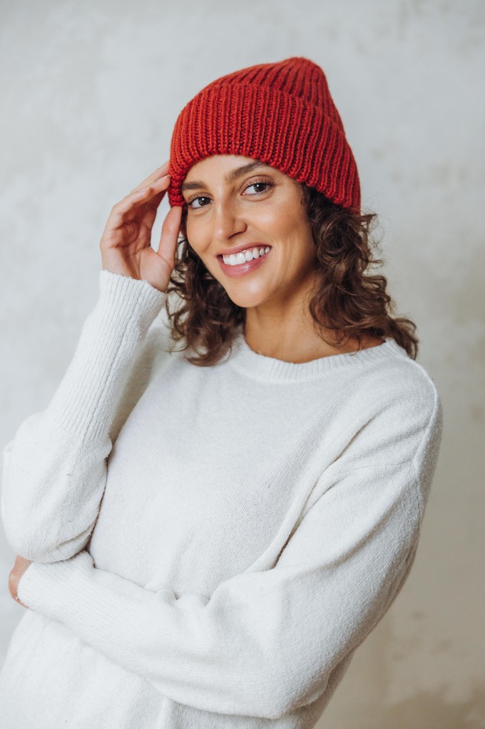 Baby Alpaca Hat Ayacucho Red from Jyoti - Fair Works