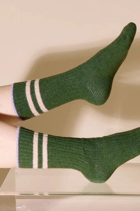 Popeia Wool Socks Green from Jyoti - Fair Works