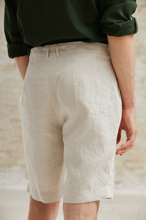 Hemp Shorts Heet Greige from Jyoti - Fair Works