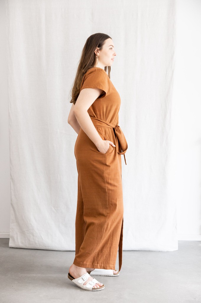 Cotton Jumpsuit Nirav Hazelnut from Jyoti - Fair Works