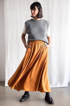 Modal Skirt Sarita Copper via Jyoti - Fair Works