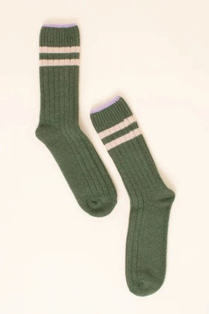 Popeia Wool Socks Green from Jyoti - Fair Works