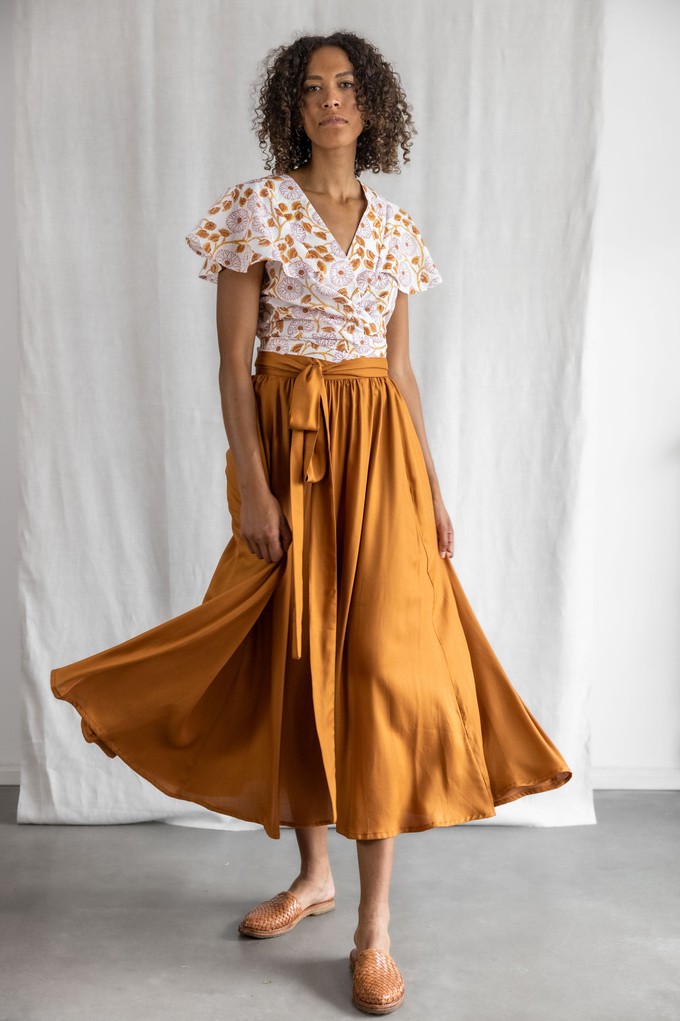 Modal Skirt Sarita Copper from Jyoti - Fair Works