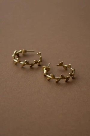 Hoop earrings Motee brass from Jyoti - Fair Works