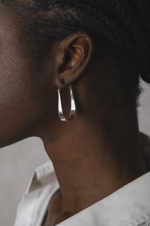 Hoop earrings Chooty Silver from Jyoti - Fair Works