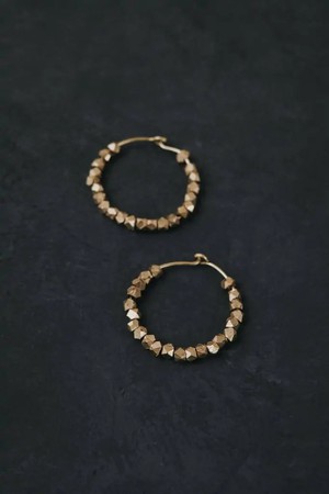 Hoop earrings Chaitanya brass from Jyoti - Fair Works