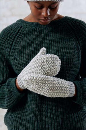 Baby Alpaca Mitten Gloves Cusco Grey from Jyoti - Fair Works