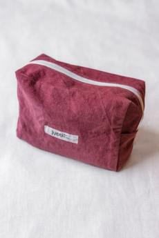 Cotton Toiletry Bag Snaan Old Pink via Jyoti - Fair Works