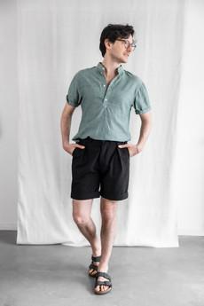 Organic Cotton Shorts Heet Black via Jyoti - Fair Works