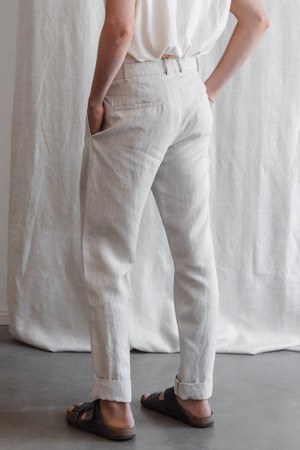 Hemp Pants Harinder Greige from Jyoti - Fair Works