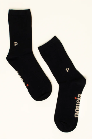 Popeia Organic Cotton Socks The Casual Black from Jyoti - Fair Works