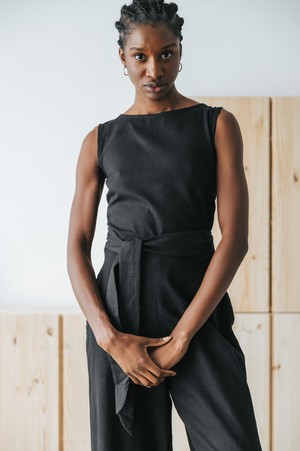 Hemp/Tencel Jumpsuit Anusha Black from Jyoti - Fair Works