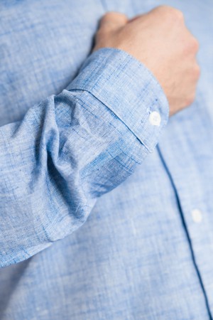 Cotton Shirt Harish Light Blue from Jyoti - Fair Works