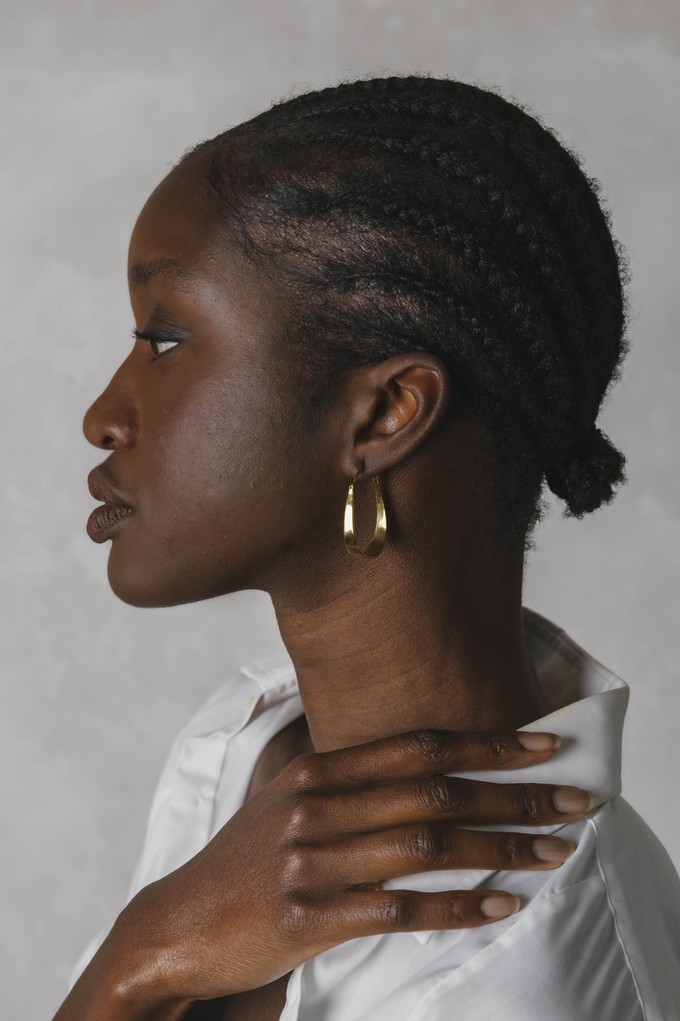 Hoop earrings Chooty brass from Jyoti - Fair Works