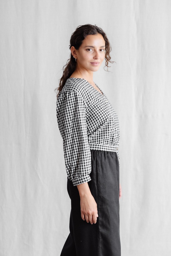 Organic Cotton Blouse Sahay Checked from Jyoti - Fair Works