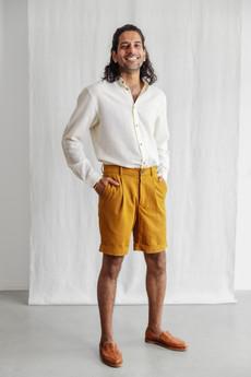 Organic Cotton Shorts Heet Curry via Jyoti - Fair Works