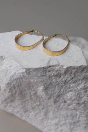 Hoop earrings Chooty brass from Jyoti - Fair Works