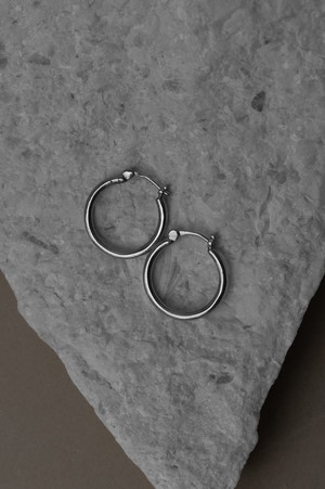 Hoop earrings Goal Silver from Jyoti - Fair Works