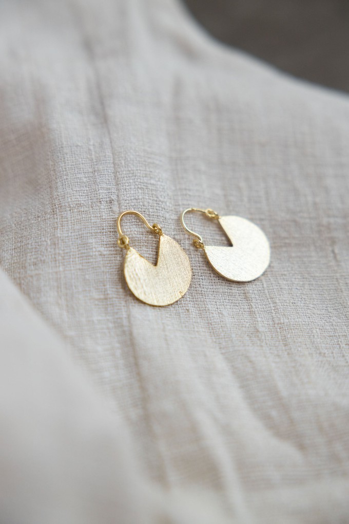 Earring Oppam Brass from Jyoti - Fair Works