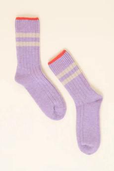 Popeia Wool Socks Purple via Jyoti - Fair Works