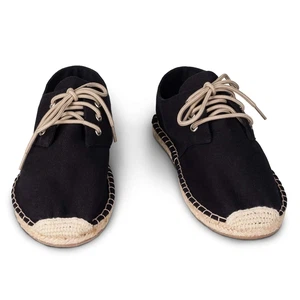 Jet Black Lace Up Espadrilles für Frauen from Kingdom of Wow!