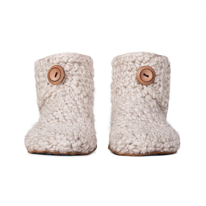 NEW Exclusive Floris x KOW Bamboo Wool Slippers in Chai from Kingdom of Wow!