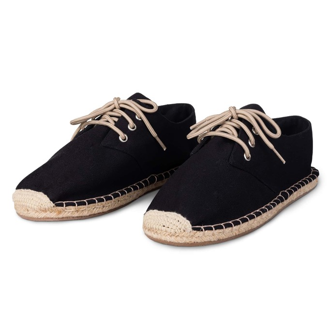 Espadrilles JET BLACK Lace Up für Damen from Kingdom of Wow!