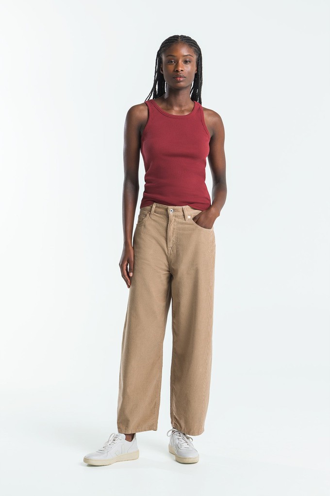 LEILA CROPPED | SILVER MINK from Kings of Indigo