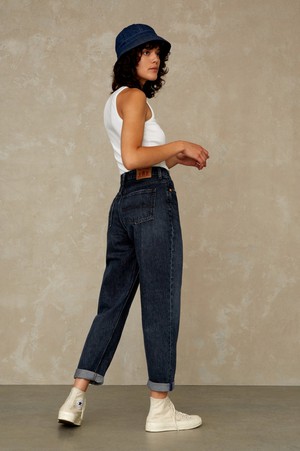 CAROLINE CROPPED | CLEAN BURGOS RECYCLED NIGHT from Kings of Indigo