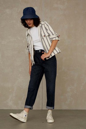 CAROLINE CROPPED | CLEAN BURGOS RECYCLED NIGHT from Kings of Indigo