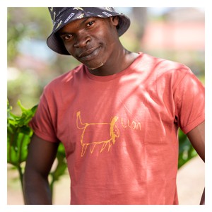 LION Men Shirt Marsala from Kipepeo-Clothing