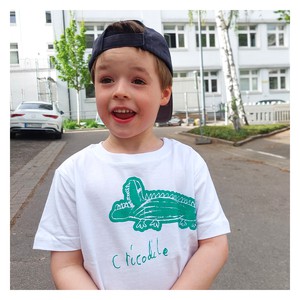 CROCODILES Kids Shirt Green from Kipepeo-Clothing