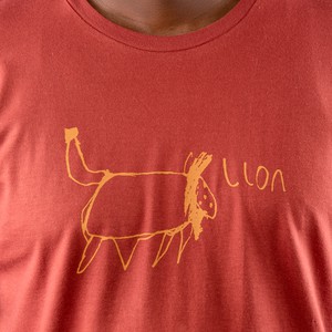 LION Men Shirt Marsala from Kipepeo-Clothing