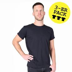 3X Basic Men Shirt Black via Kipepeo-Clothing