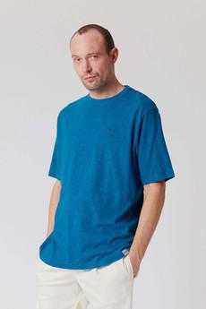 KIN - GOTS Organic Cotton Tee Teal  Blue via KOMODO