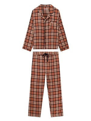 JIM JAM Mens GOTS Organic Cotton Pyjama Set - Clay from KOMODO