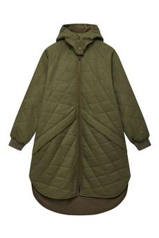 DANIELLA - Organic Cotton Coat Khaki via KOMODO