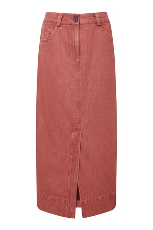 GRACE Organic Cotton Denim Skirt - Red Wash from KOMODO