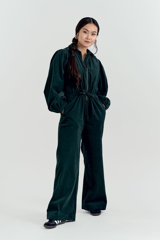 AMRITA Organic Cotton Corduroy Jumpsuit - Dark Marine from KOMODO