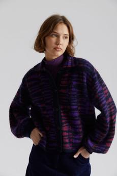 TRIXIE - Recycled Nylon Cardigan Deep Mauve via KOMODO