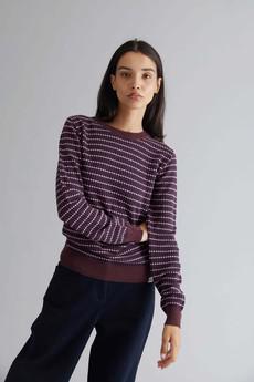 TINA - GOTS Organic Cotton Jumper Plum via KOMODO