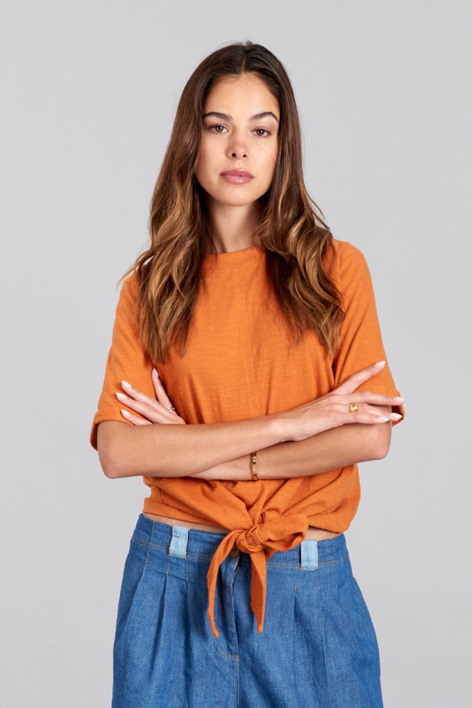 ANISA - Organic Cotton Top Burnt Orange from KOMODO