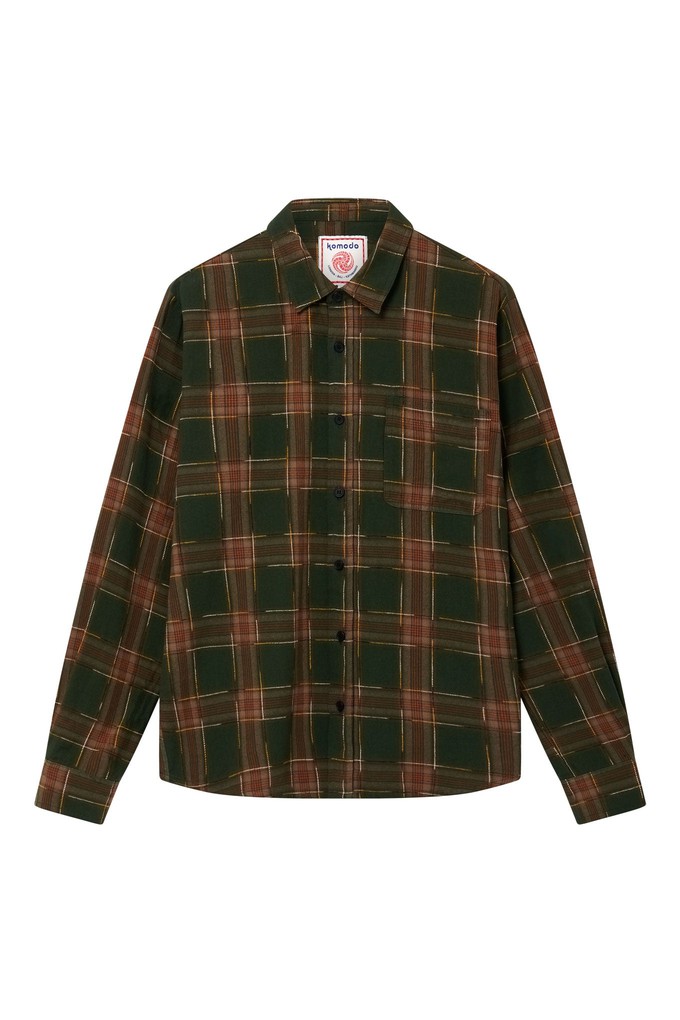 SANTI Organic Cotton Flannel Shirt - Green Check from KOMODO